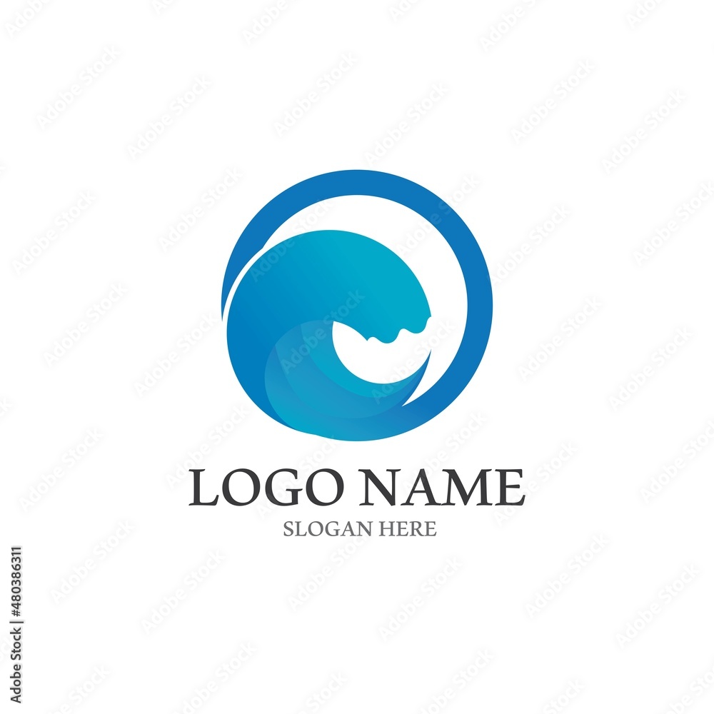 Wave beach vector illustration design Wave beach vector illustration design