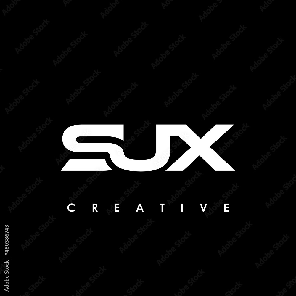 SUX Letter Initial Logo Design Template Vector Illustration