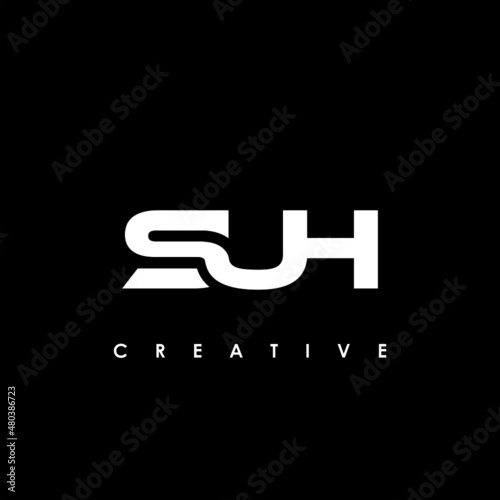 SUH Letter Initial Logo Design Template Vector Illustration