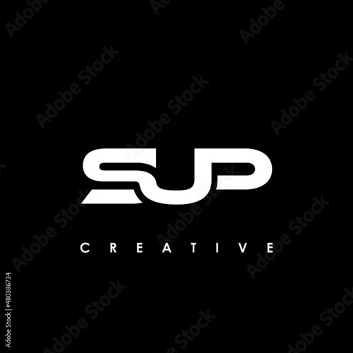 SUP Letter Initial Logo Design Template Vector Illustration