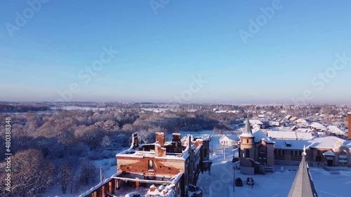 Aerial view of the castle, Khrapovitsky's estate