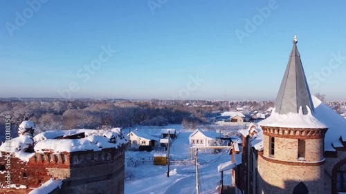 Aerial view of the castle, Khrapovitsky's estate