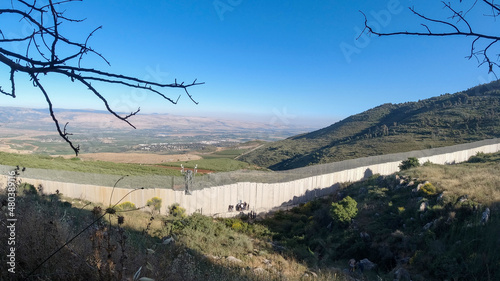 Demonstrators on the Lebanese-Palestinian border trying to cross