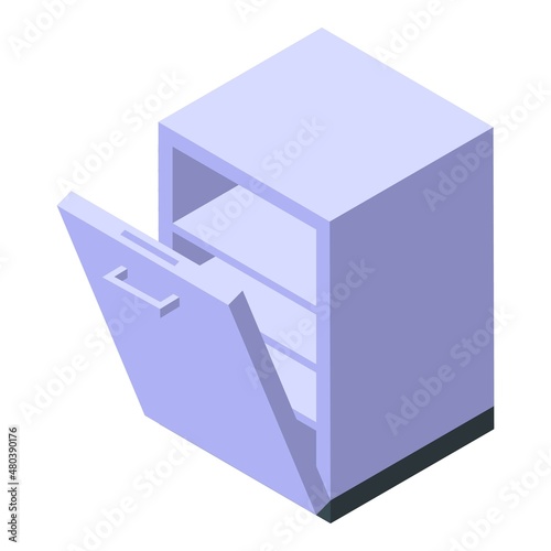 House dishwasher icon isometric vector. Repair kitchen