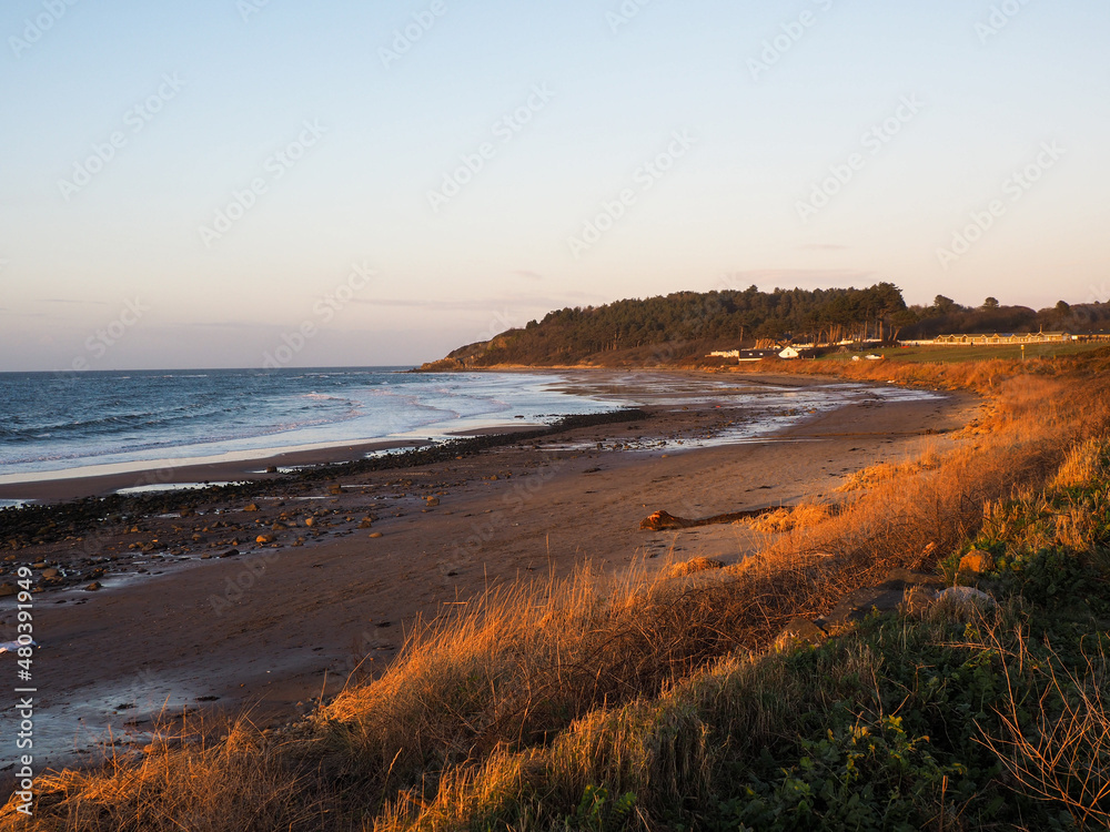sunset at Maidens beach South Ayrshire