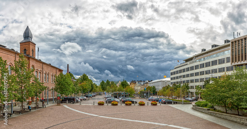 View on Tampere centre at summer