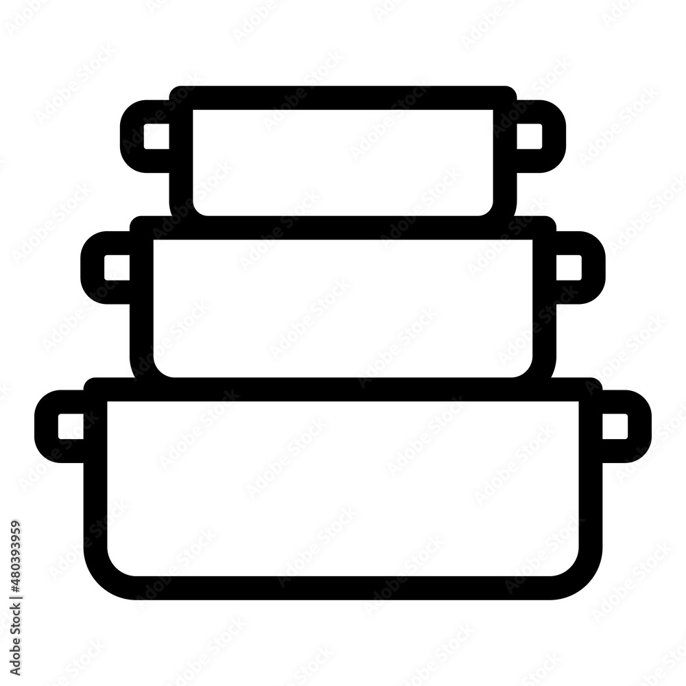 Lunch box icon outline vector. Snack pack Lunch box icon outline vector. Snack pack