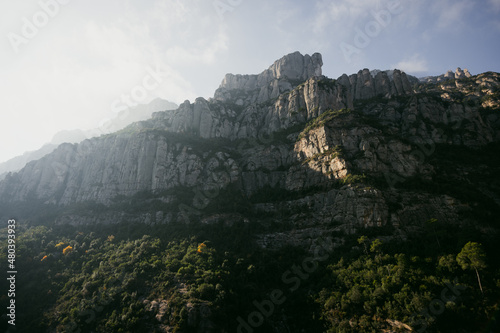 Mountain landscape in Montserrat, Spain