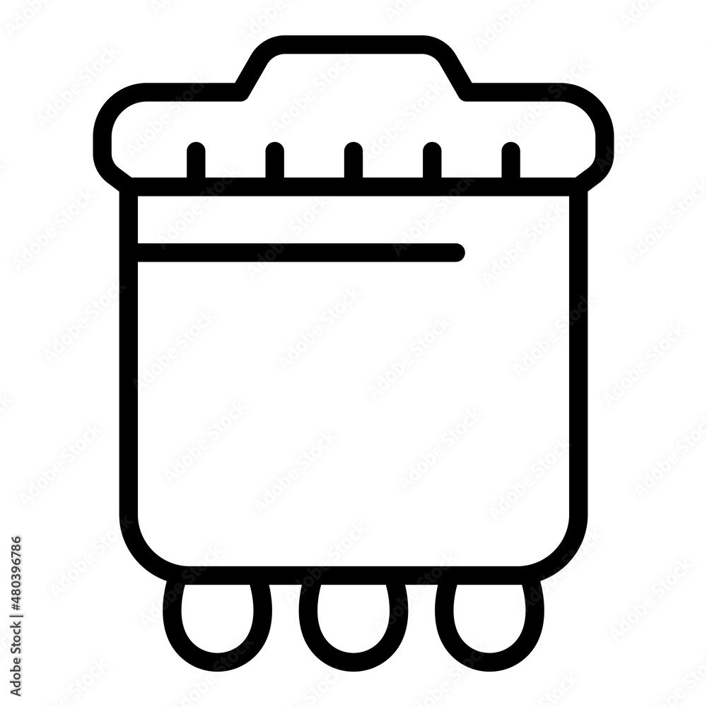 Saucepan icon outline vector. Cooking pot Saucepan icon outline vector. Cooking pot