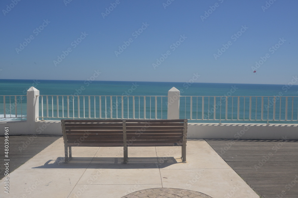 bench on the beach