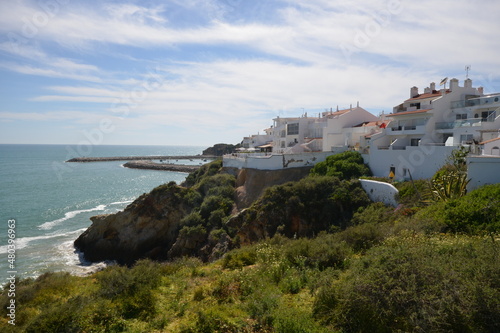view of the coast at Albufeira, Portugal