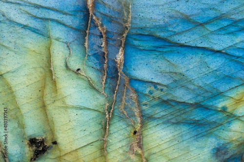 Close up labradorite mineral