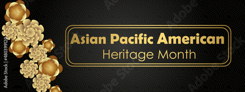 Asian Pacific American Heritage Month. Celebrated in May. Traditions and history of Asian Americans and Pacific Islanders in the United States. asian style vector
