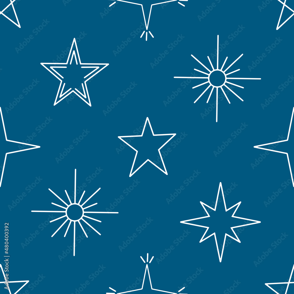 Seamless pattern with stars. Backgrounds and wallpapers for invitations, cards, fabrics, packaging, textiles, posters. Vector illustration. Seamless pattern with stars. Backgrounds and wallpapers for invitations, cards, fabrics, packaging, textiles, posters. Vector illustration.