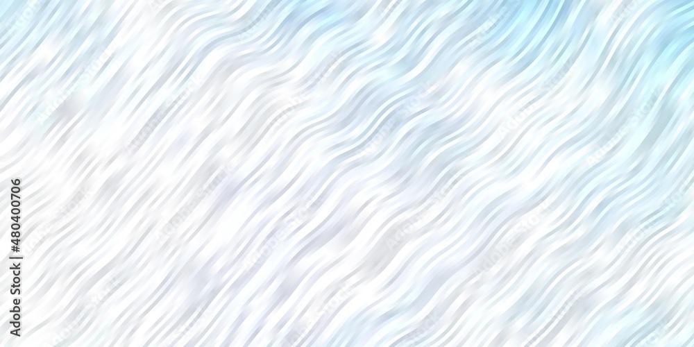 Fototapeta premium Light BLUE vector background with curves.