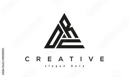 ORN creative tringle three letters logo design