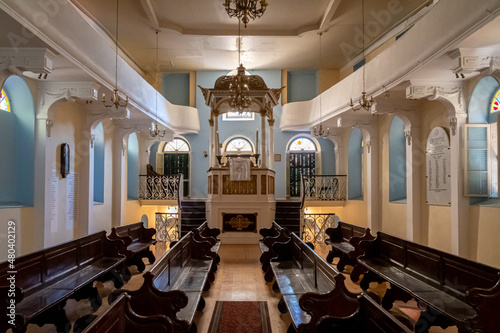 Fototapeta Naklejka Na Ścianę i Meble -  Jewish Synagogue in Corfu Kerkyra, Greece, Ionian Islands, Europe