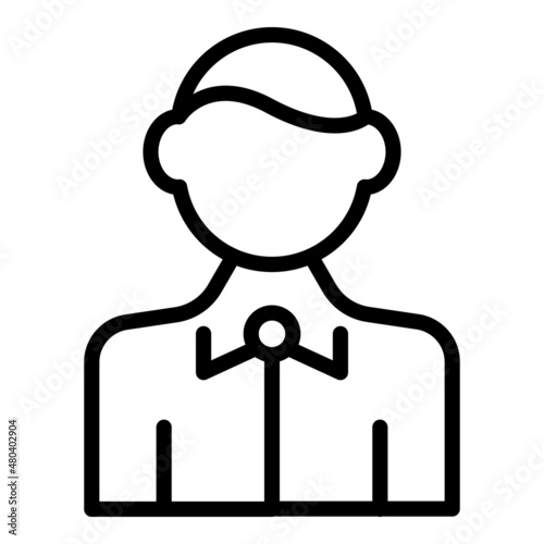 Sommelier icon outline vector. Wine drink