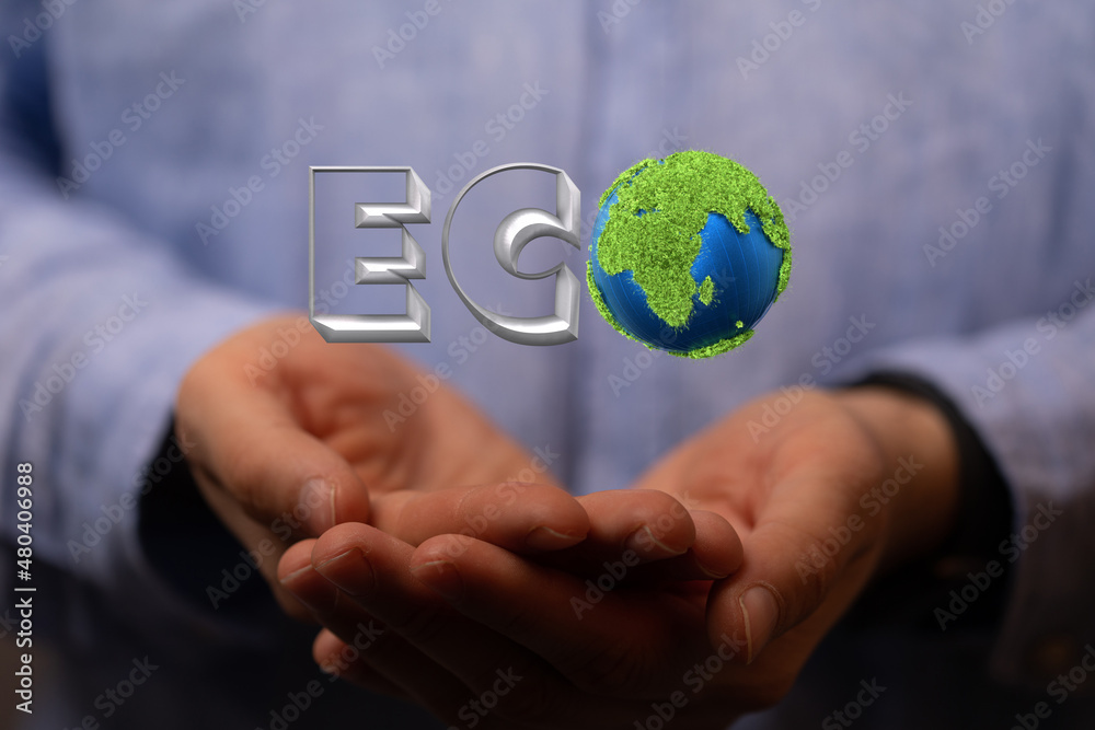 Grass growth ECO letters isolated Grass growth ECO letters isolated