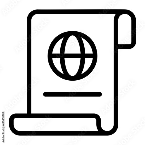 human rights line icon