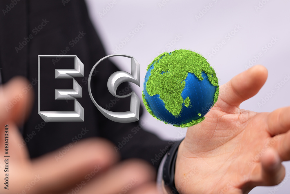 Grass growth ECO letters isolated Grass growth ECO letters isolated