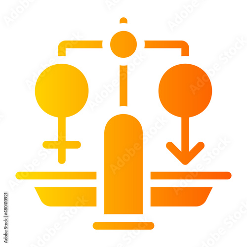 gender equality gradient icon