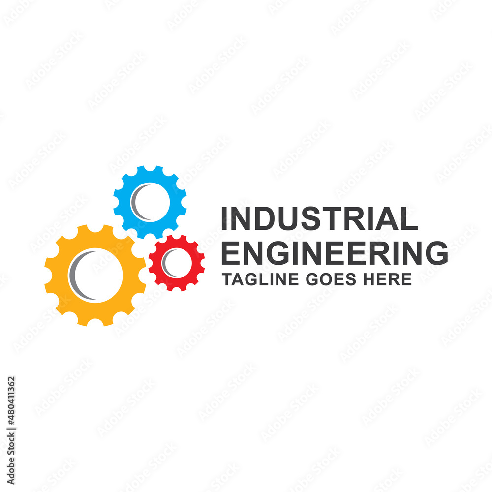 industrial engineering gear logo vector template. industrial engineering gear logo vector template.