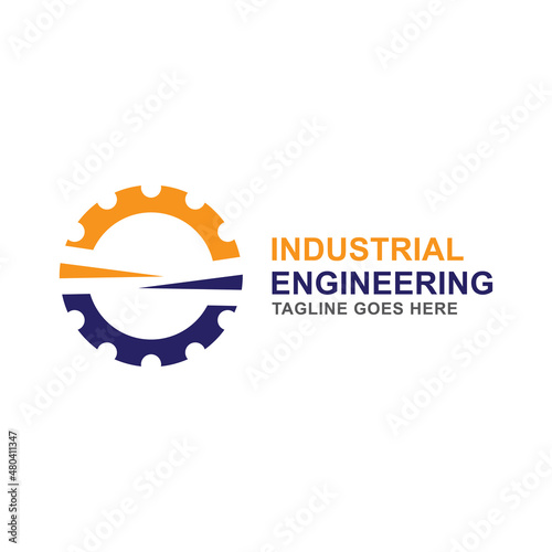 industrial engineering gear logo vector template.