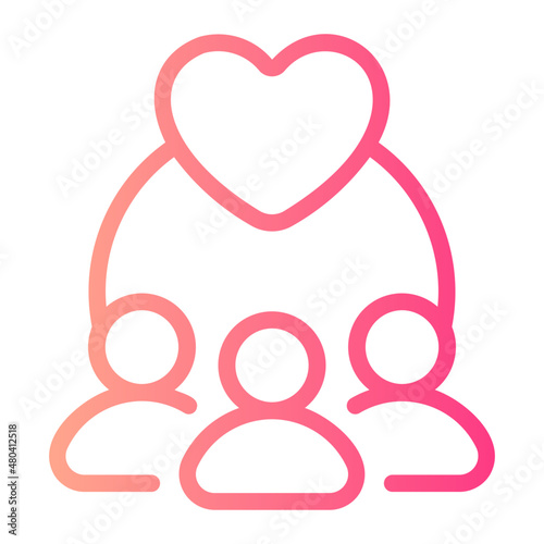 Solidarity gradient icon