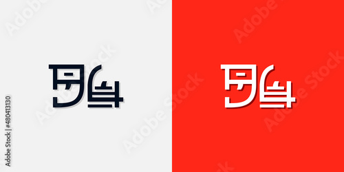 Chinese style initial letters DU logo. It will be used for Personal Chinese brand or other company