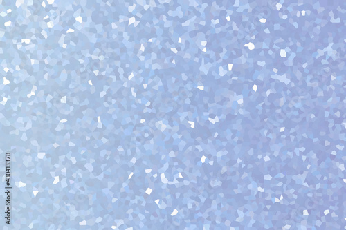 Delicate, soft, blurred blue mosaic crystal geometric shape texture background gradient pastel white color.