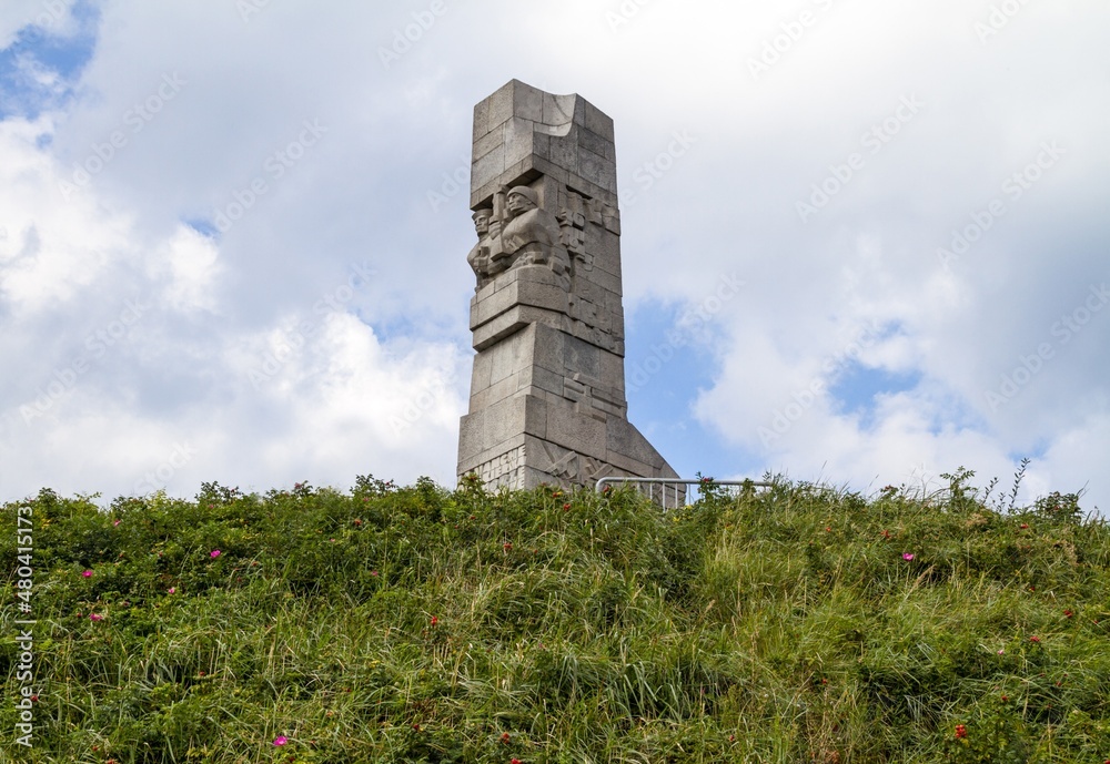 Fototapeta premium Monument of the Coast Defenders (Pomnik Obrońców Wybrzeża, Gdańsk). World War II memorial commemorating Battle of Westerplatte in Gdansk, Poland.