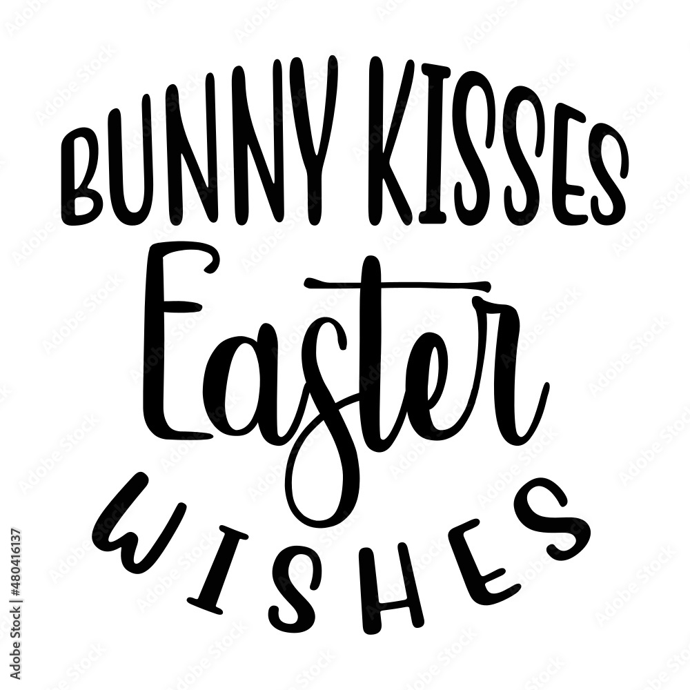 Bunny Kisses Easter Wishes svg
