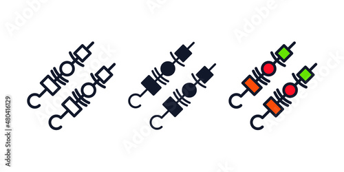 skewer icon symbol template for graphic and web design collection logo vector illustration