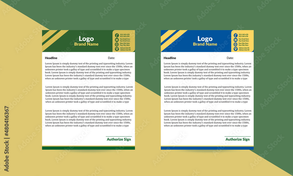 Obraz premium Letterhead