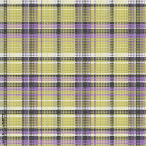 Seamless tartan plaid pattern background with vintage color.