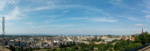 vew from Edinburgh Castle over the city