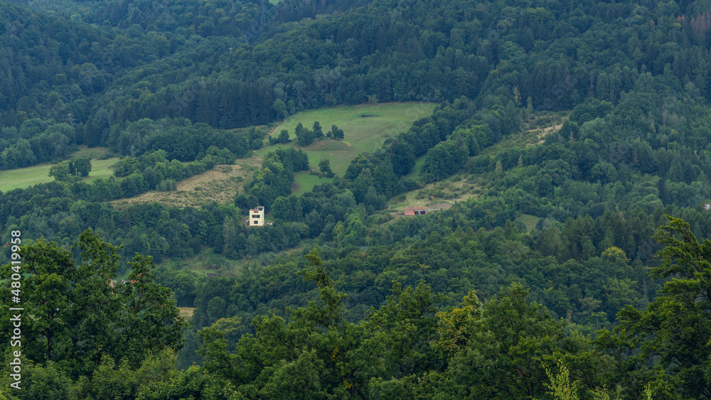 Fototapeta premium Landscape of the Owl Mountains - Lower Silesia