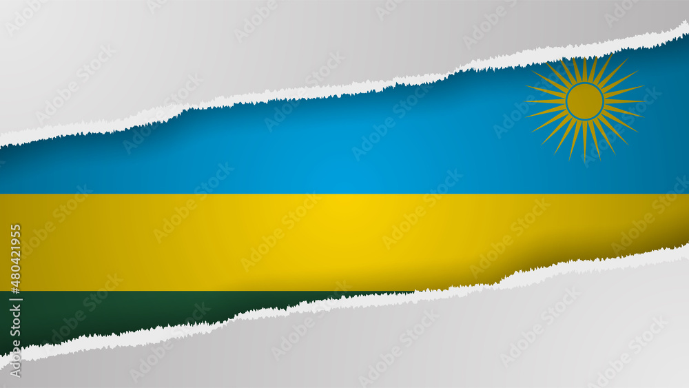 Obraz premium EPS10 Vector Patriotic background with Rwanda flag colors.