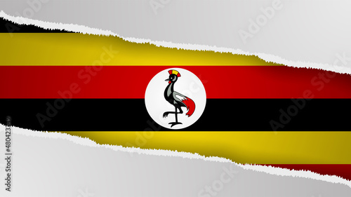 EPS10 Vector Patriotic background with Uganda flag colors. An element of impact for the use you want to make of it.