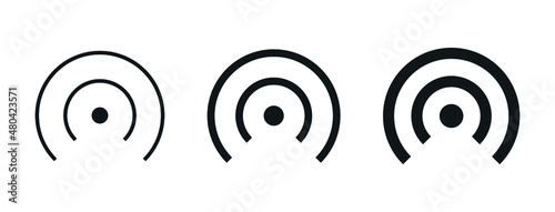 network signal icon radio tower symbol - Wifi, wireless connection