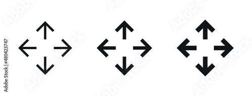 move icon arrow drag symbol, direction arrows