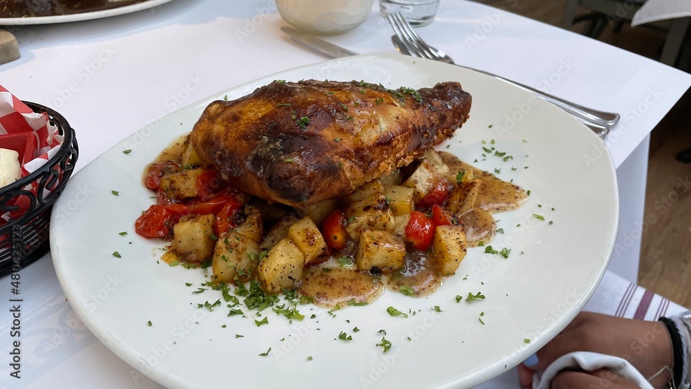 roasted chicken with vegetables roasted chicken with vegetables