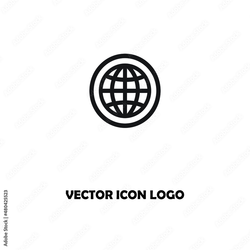 earth vector icon logo illustration earth vector icon logo illustration