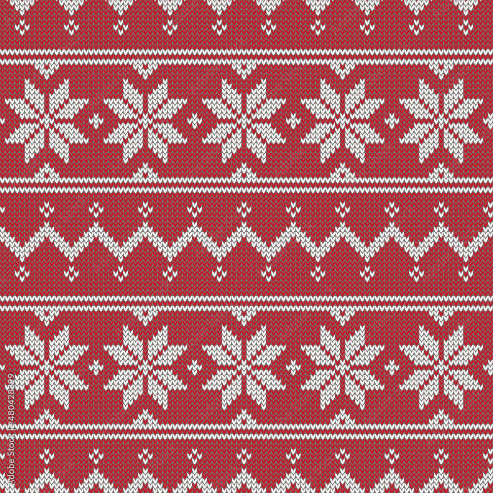 Winter knitted texture pattern. Christmas sweater design. Norway fair isle style. Knitting seamless pattern. Winter knitted texture pattern. Christmas sweater design. Norway fair isle style. Knitting seamless pattern.