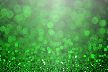 Green glitter St or Saint Patrick’s Day background