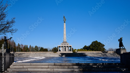 Slavin monument and cemetery of the soldiers of the Soviet Army killed while liberating Bratislava  Slovakia