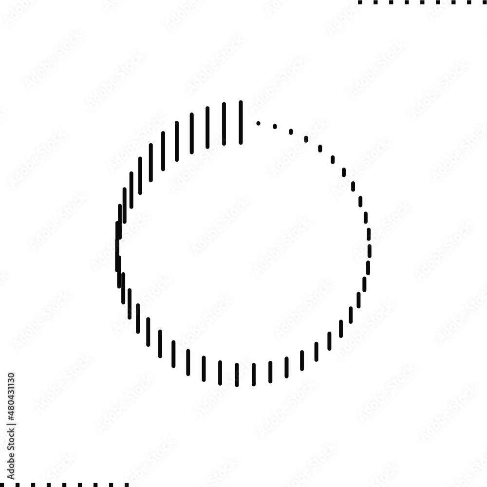 archaic time, countdown, lines are shaped in circle striped border vector illustration isolated on white archaic time, countdown, lines are shaped in circle striped border vector illustration isolated on white