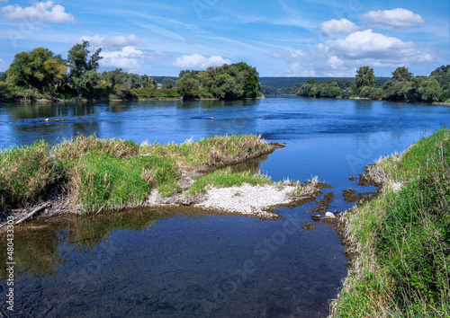 Idyllic natural landscape in the Danube valley near Kehlheim