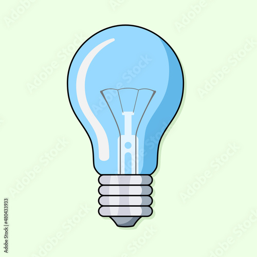 Light bulb. Vector
